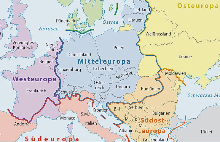 mapa srednje evrope Sa severa Srbije   Koreni mapa srednje evrope