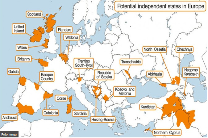 karta evrope 2014 Karta Evrope za 20 godina: Bure baruta u RS i Vojvodini!   Koreni karta evrope 2014