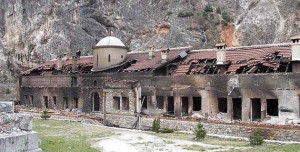 Манастир Свети Архангели код Призрена су страдали 17. марта 2004