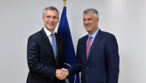 NATO Secretary General Jens Stoltenberg and Hashim Thaci (Kosovo)