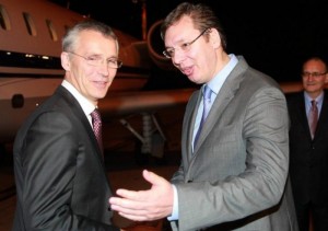 Aleksandar Vučić i Jens Stoltenberg