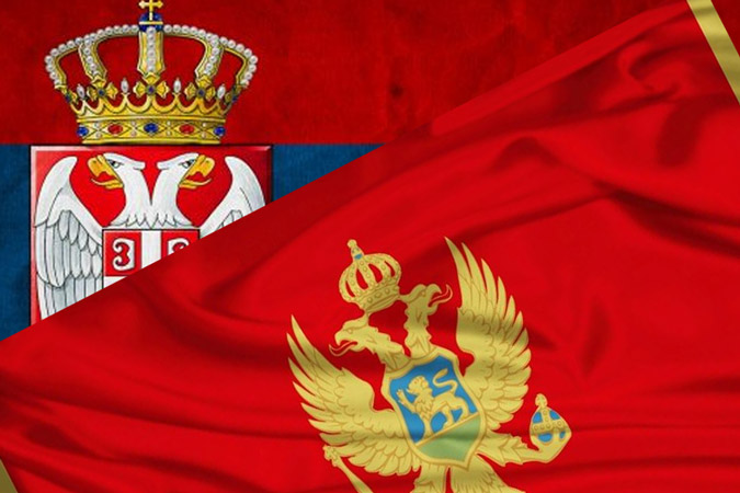 Резултат слика за zastave crna gora srbija foto