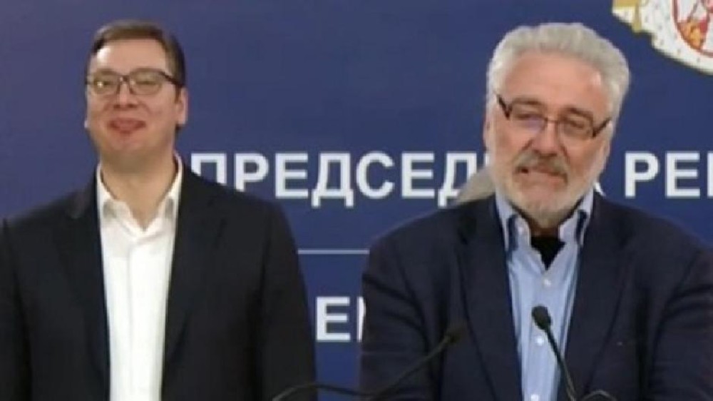 Vučić se smeje dok Nestorović govori o "najsmešnijem virusu", FOTO: Printscreen